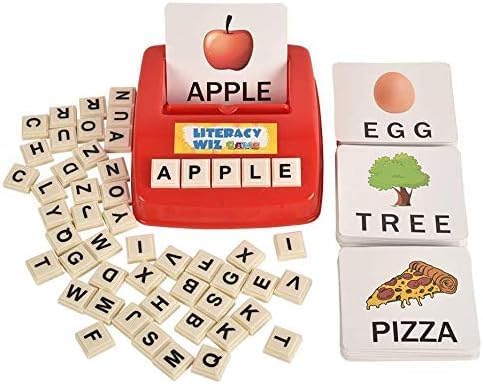 DUBKART Literacy Fun Matching Letter Game with 60 Flash Cards for Preschool Language Learning