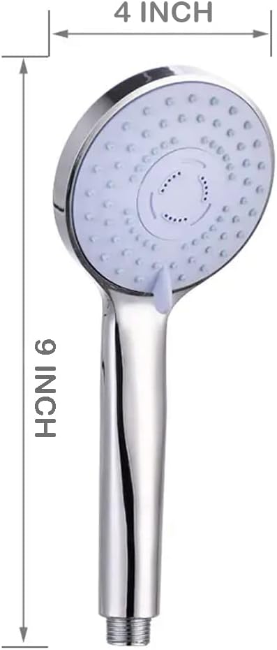 8-Inch Handheld Shower Head Set - 5 Spray Settings