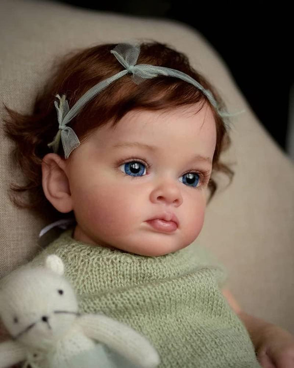 24 Inch Reborn Baby Doll - Soft Cloth Body, Silicone Head, Hands & Legs