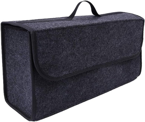 DUBKART Car Soft Storage Box Trunk Bag Travel Organizer Holder Accessories Deep Grey