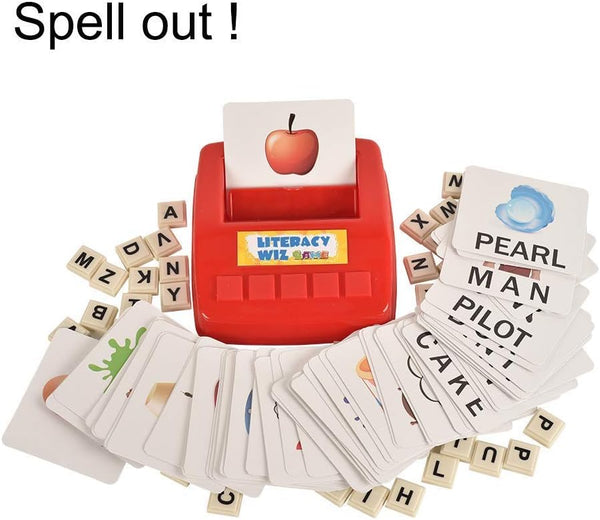 DUBKART Literacy Fun Matching Letter Game with 60 Flash Cards for Preschool Language Learning