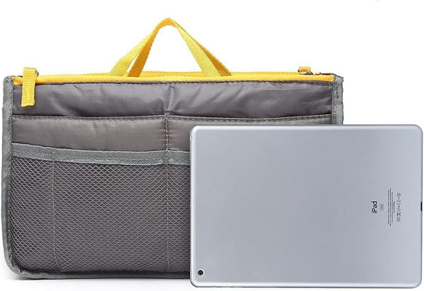 DUBKART Grey Handbag Organizer with Multi Pockets