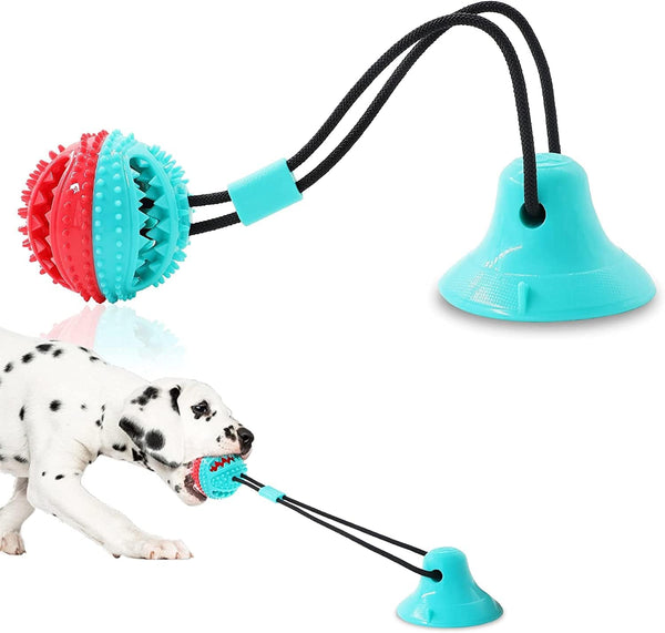 Dog Chew Toys - Rope Toys with Suction Cup for Aggressive Chewers