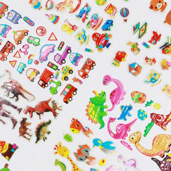 1200+ 3D Puffy Stickers Variety Pack - Kids & Toddlers Scrapbooking