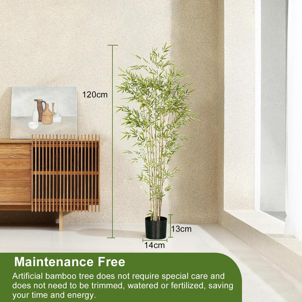 Dubkart 120cm Artificial Bamboo Tree - Realistic Fake Decor for Home & Office