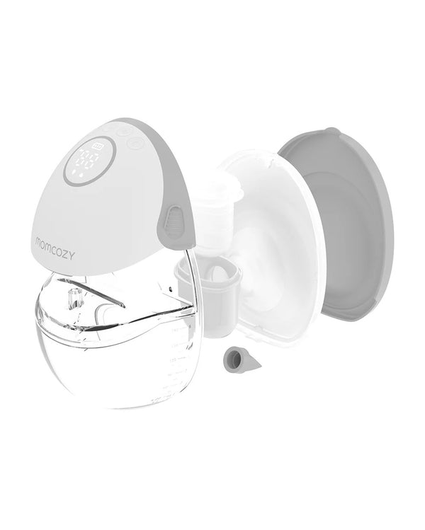 Momcozy M6 All-In-One Wearable Breast Pump - 1 Pack (Quill Grey)