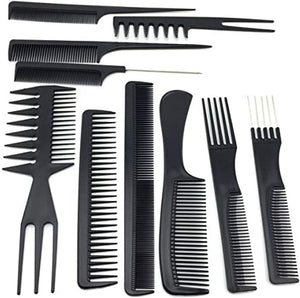 Dubkart 10 PCS Combs SetSalon Hair Styling Hairdressing