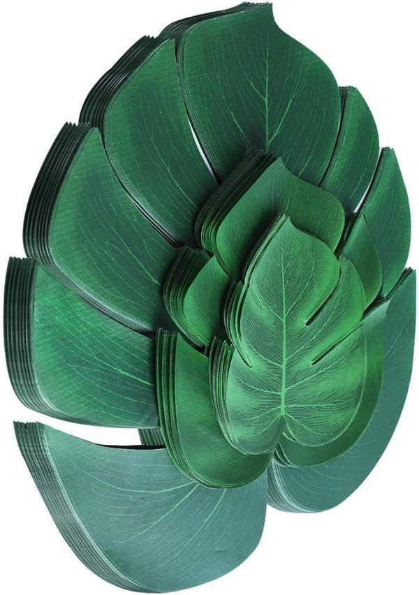 Dubkart 100 PCS Artificial Palm Green Leaves