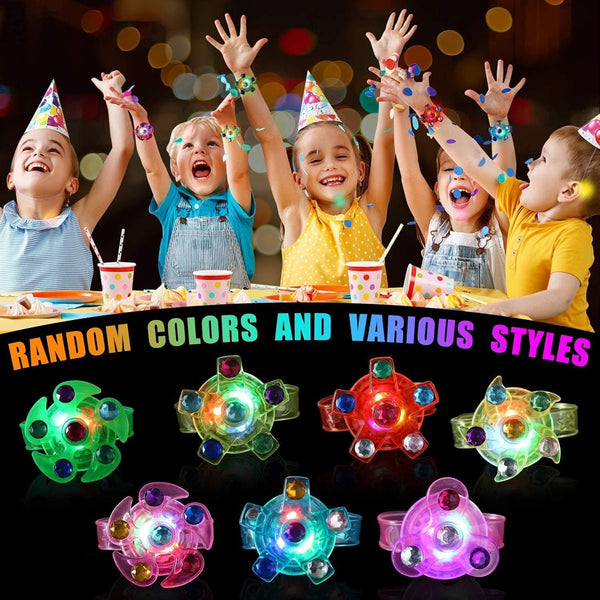 Dubkart 12 PCS Luminous Bracelets Kids Party Gift Bag Set