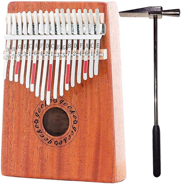 Dubkart 17 Key Kalimba Mahogany Thumb Piano