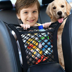 Dubkart 3 Layer Universal Car Seat Net Kids Pets Barrier