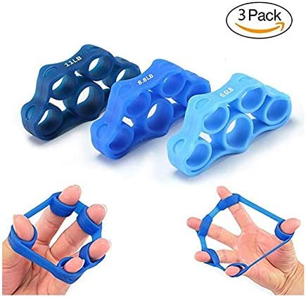 Dubkart 3 PCS Finger Stretcher Strengthener Hand Grip Trainer