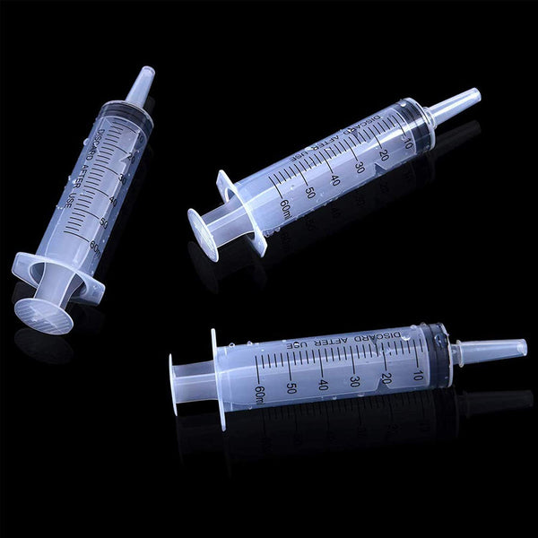 DubKart 3 PCS Plastic Injection Syringe 60ml