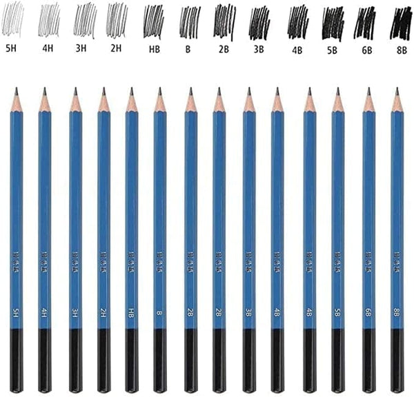 Dubkart 35 PCS Pencil Drawing Sketching Art Set with Holder Case