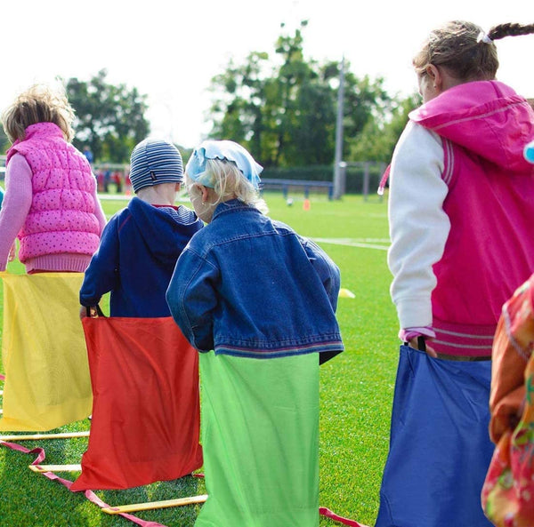 Dubkart 4 PCS Potato Sack Race Kids Jumping Bag Set