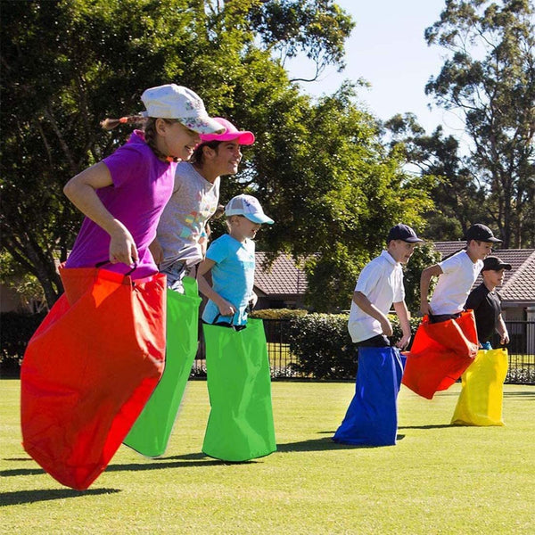 Dubkart 4 PCS Potato Sack Race Kids Jumping Bag Set