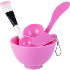 Dubkart 4in1 DIY Face Mask Bowl Brush Spoon Stick Facial Tool Set