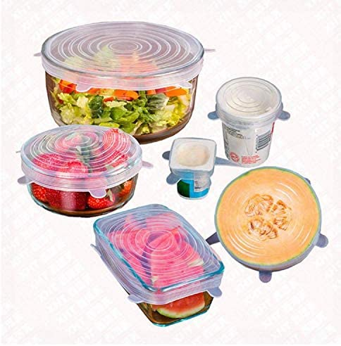 Dubkart 6 Pack Food Storage Bowl Lid Covers Kitchen Fridge