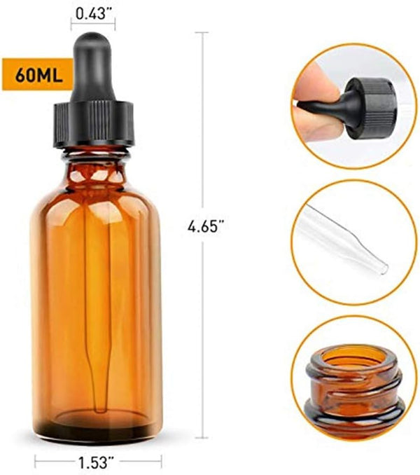 Dubkart 6 PCS Essential Oils Glass Bottles 30 ml