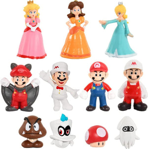 Dubkart Action figures 48 PCS Mini Super Mario Brothers Action Figures Toy Set