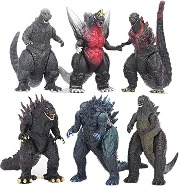 Dubkart Action figures 6 PCS Godzilla vs Kong King Action Figures Toy Set