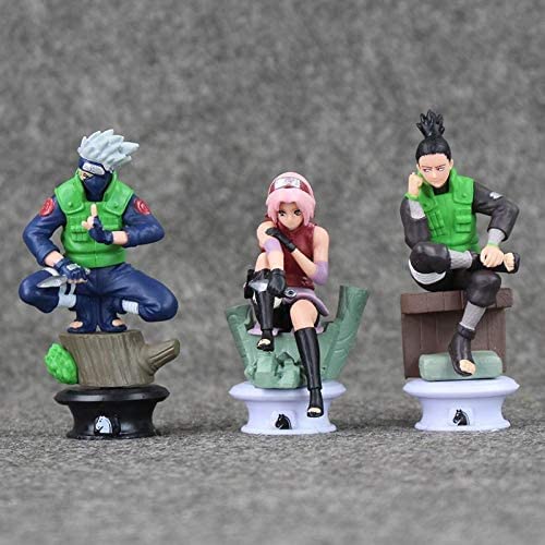 Dubkart Action figures 6 PCS Naruto Anime Action Figure Set Cake Toppers