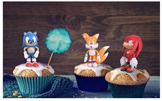 Dubkart Action figures 6 PCS Sonic Inspired Hedgehog Action Figures Cake Toppers