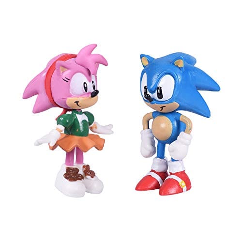 Dubkart Action figures 6 PCS Sonic Inspired Hedgehog Action Figures Cake Toppers