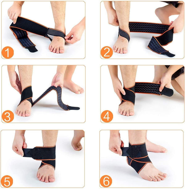 Dubkart Ankle support 1 Piece Ankle Brace Adjustable Support