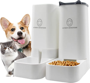 Dubkart Automatic Pet Dog Cat Food & Water Feeder Dispenser