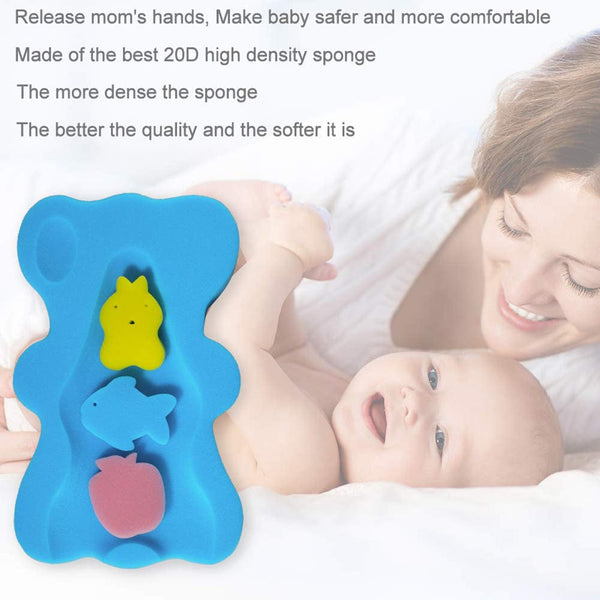 Dubkart Baby Bath Sponge Cushion Mat Pad Skid Proof Infant Newborn