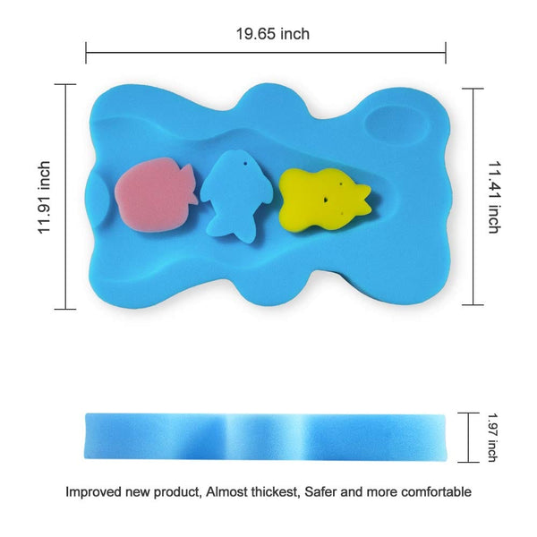 Dubkart Baby Bath Sponge Cushion Mat Pad Skid Proof Infant Newborn