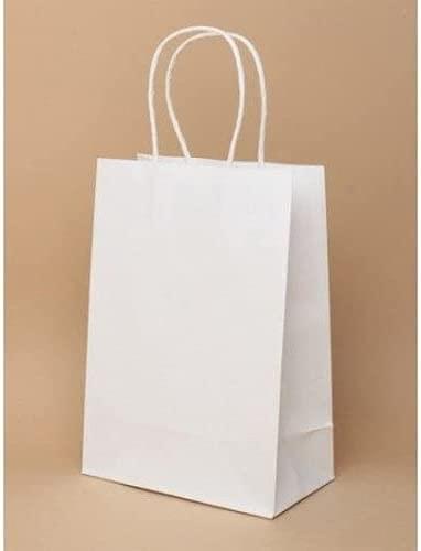 Dubkart Bags 10 PCS White Paper Gift Bags