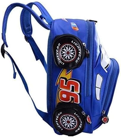 Dubkart Bags Kids Cars Cartoon Bag School Kindergarten 3D Backpack