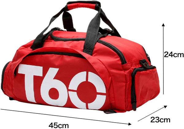 Dubkart Bags T60 Unisex Gym Travel Duffle Bag With Shoe Compartment