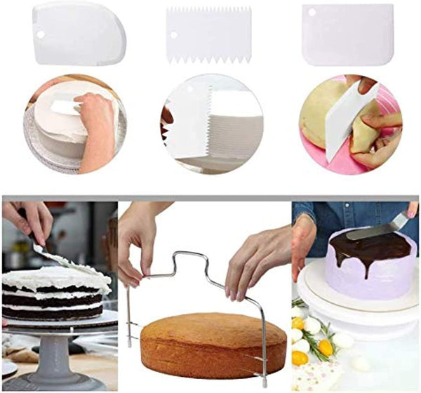 Dubkart Baking 21 PCS Cake Decorating Set with Rotating Turntable