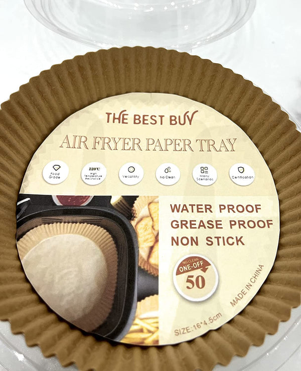 Dubkart Baking 50 PCS Disposable Non-Stick Air Fryer Parchment Paper