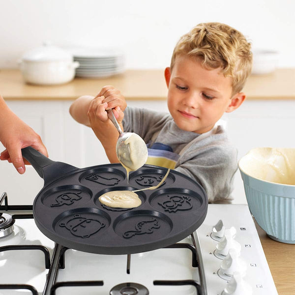 Dubkart Baking 7 Flapjack Animals Breakfast Pancake Maker Mold
