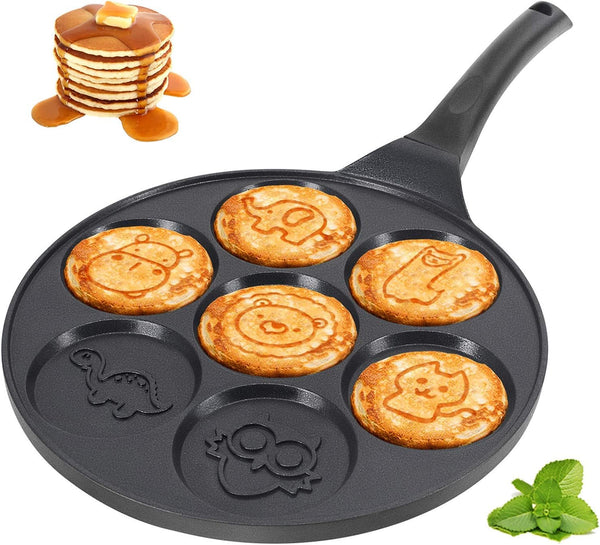 Dubkart Baking 7 Flapjack Animals Breakfast Pancake Maker Mold