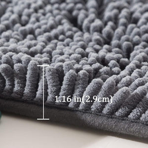 Dubkart Bathroom accessories Fluffy Thick & Soft Non-Slip Bathroom Rug Bath Mat (80×50 cms)