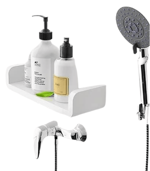 Dubkart Bathroom accessories Self Adhesive Wall Mounted Shelf