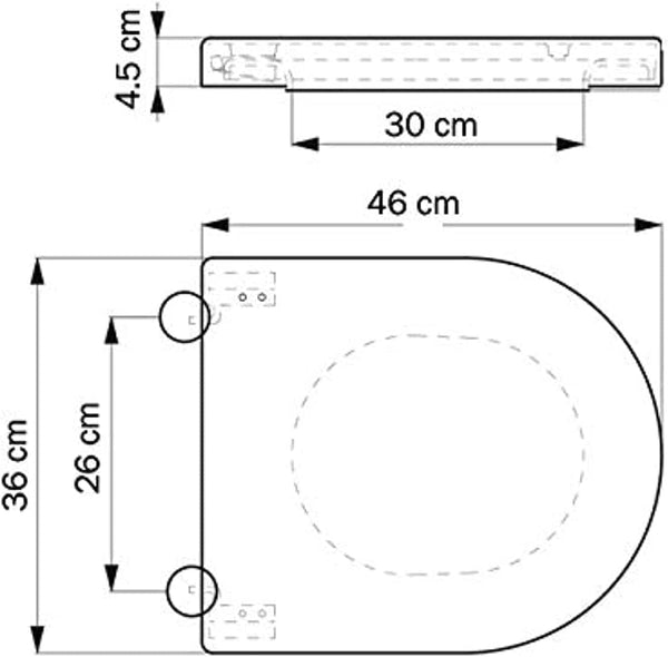 Dubkart Bathroom accessories Toilet Commode Cover Seat Pressure Buffer