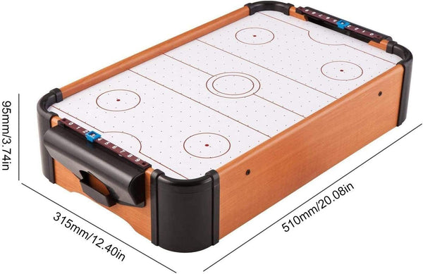 Dubkart Board games Wooden Mini Air Hockey Tabletop Game Battery Operated