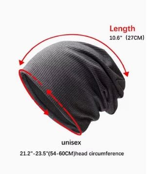 Dubkart Caps Unsex Slouch Beanie Hat Full Head Cover Skull Cap