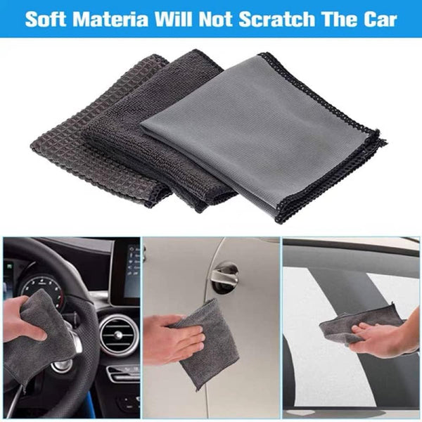 Dubkart Car care 9 PCS Car Bike Home Microfiber Cleaning Kit