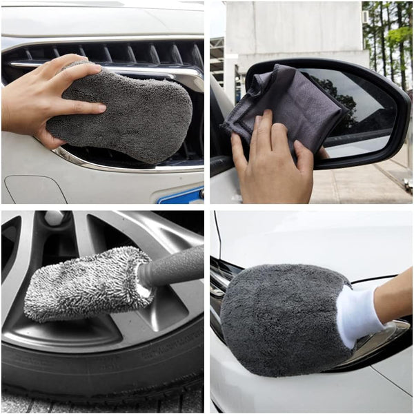 Dubkart Car care 9 PCS Car Bike Home Microfiber Cleaning Kit