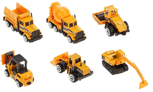 Dubkart Car toys 6in1 Construction Mini Truck Toy Car Set