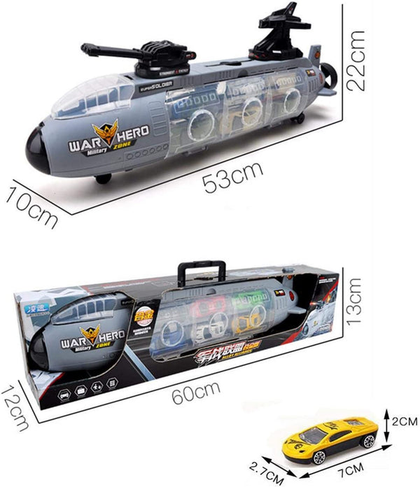 Dubkart Car toys 7 PCS Submarine Alloy Race Car Toy Set