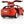 Dubkart Cars Tesla Diecast Model X - Toy Car with Sound & Light (Red / Black)