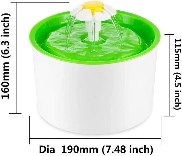 Dubkart Cat Dog Automatic Water Fountain Electric Dispenser